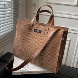 LEFTSIDE Handbags for Office Women Shoulder Crossbody Bag for Women Vintage Shopper Shopping Bags Ladies Totes Latest Winter