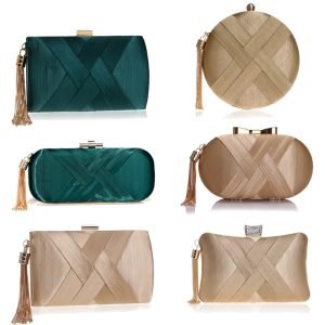 SEKUSA fashion women evening bags tassel ladies clutch purse shoulder chain wedding party handbags bags